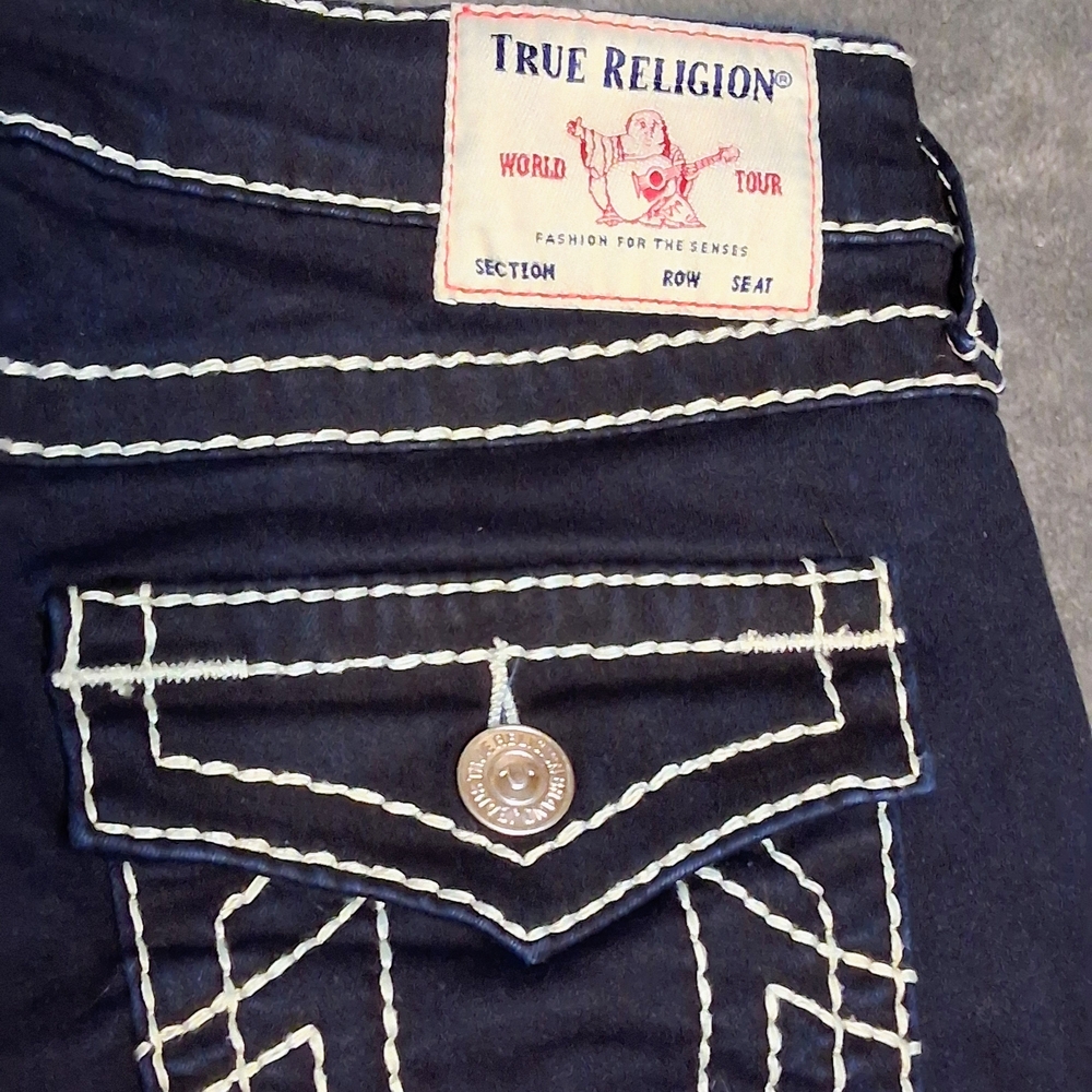 True Religion Dark Blue Jeans - Picture 2 of 6